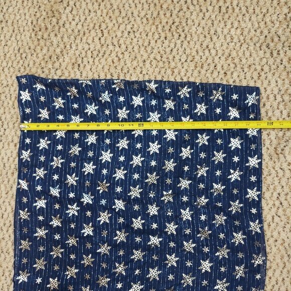 Charming Charlie Blue Silver Sheer Infinity Loop Scarf Sparkly Lightweight - Picture 4 of 10